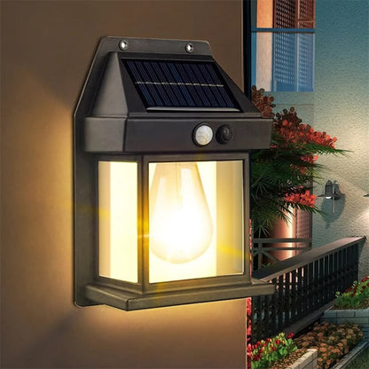 SolarGlow™ Outdoor Solar Wall Light – Waterproof Motion Sensor LED Fence Lamp