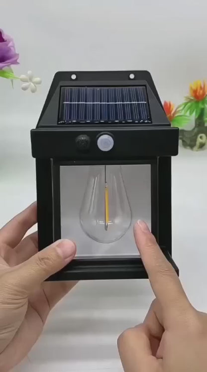 SolarGlow™ Outdoor Solar Wall Light – Waterproof Motion Sensor LED Fence Lamp